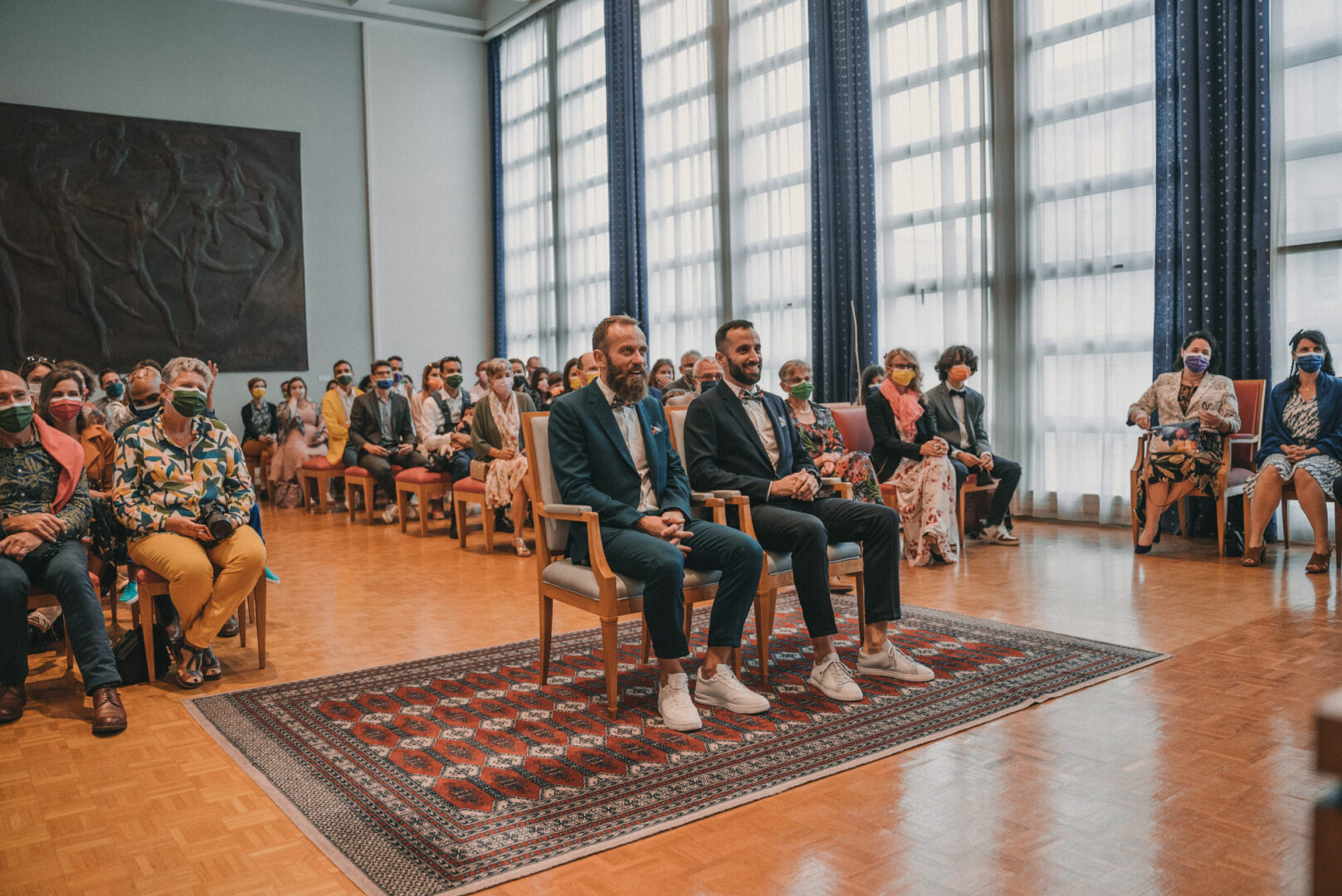 Photo de mariage de Jean-Marie & Guillaume à la mairie de Brest et à la Colonie de Trezien à Plouarzel en Bretagne par Antoine Borzeix-222