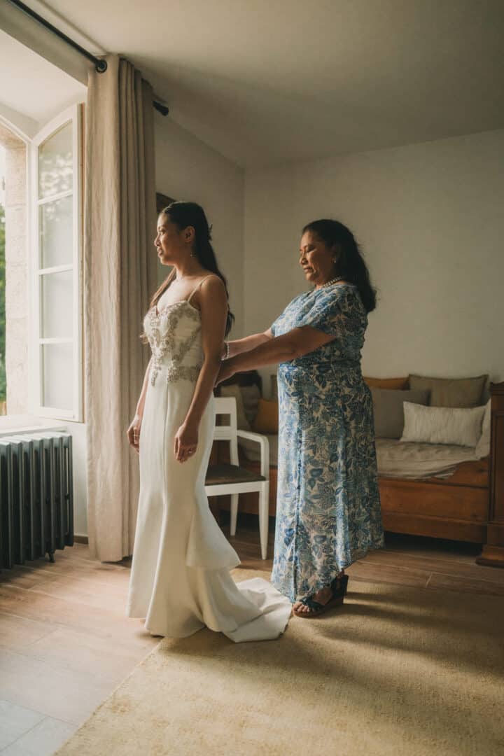 Photo de mariage de L&PA au Moulin de Traon Lez à Bohars par Antoine Borzeix 44