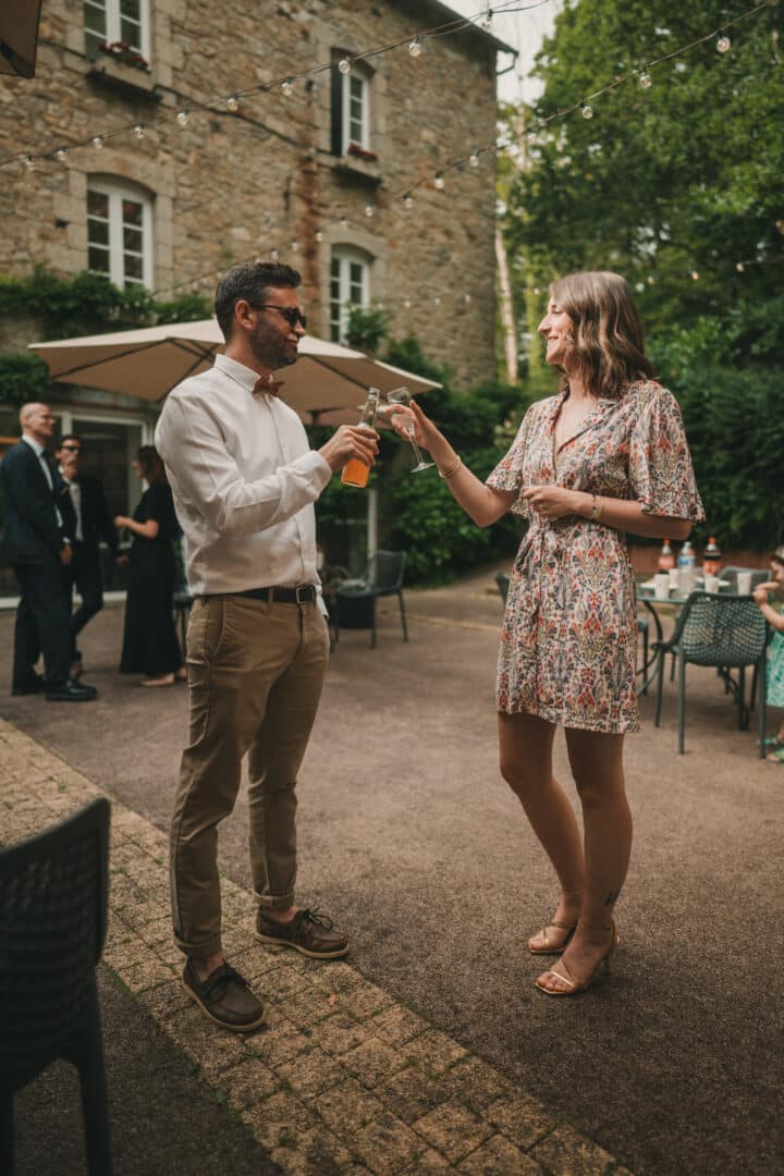 Photo de mariage de L&PA au Moulin de Traon Lez à Bohars par Antoine Borzeix 587
