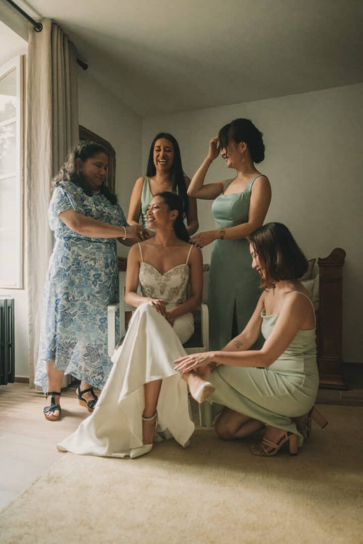 Photo de mariage de L&PA au Moulin de Traon Lez à Bohars par Antoine Borzeix 59