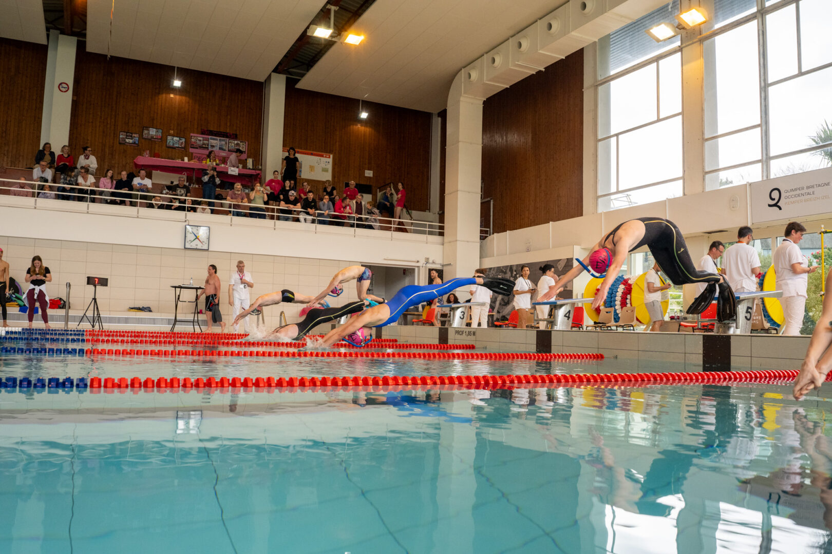 Compétition de nage avec palmes à Quimper par Antoine Borzeix photographe sport-12