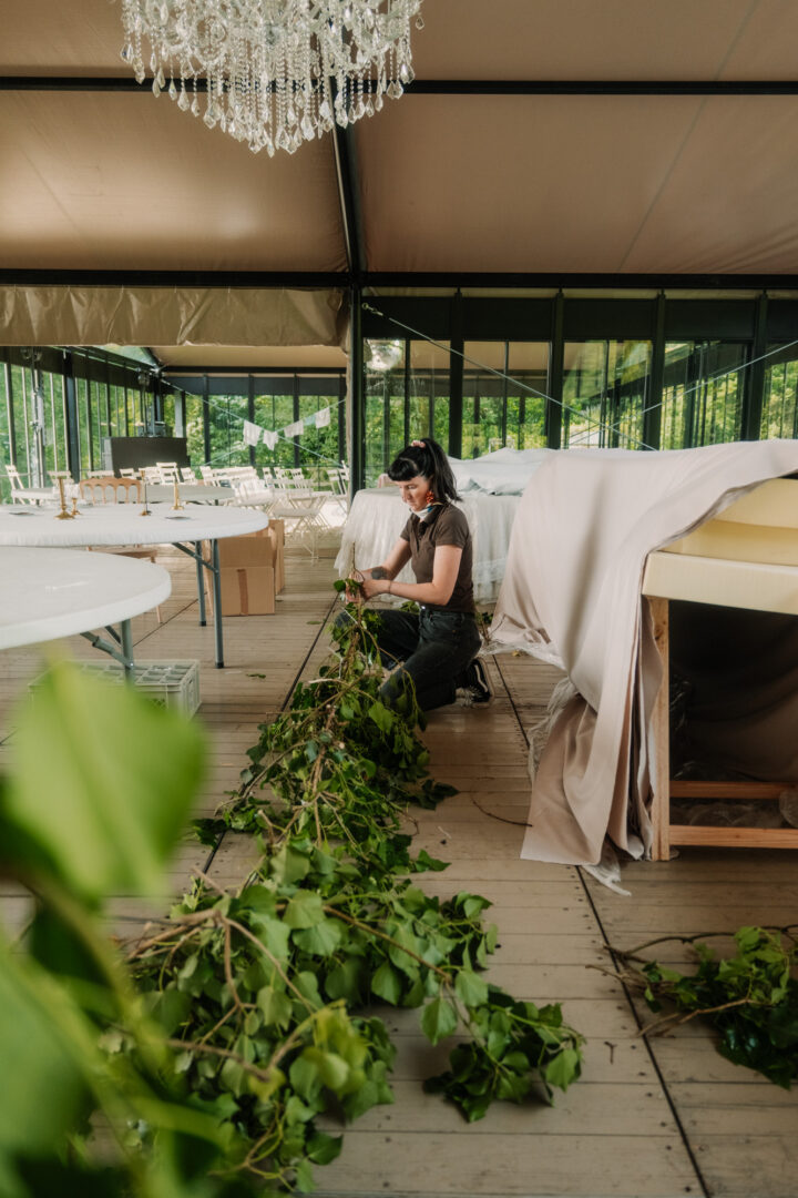 Décoration salle de mariage par Antoine Borzeix photographe de mariage à Quimper-2