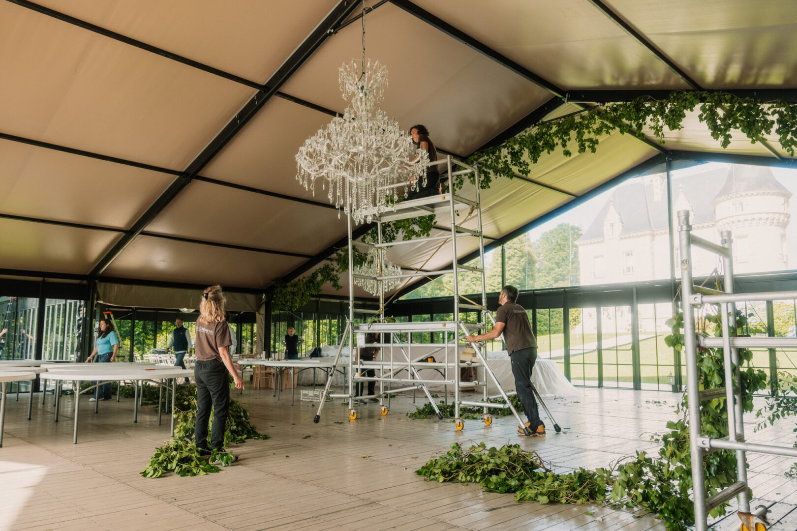 Décoration salle de mariage par Antoine Borzeix photographe de mariage à Quimper-24