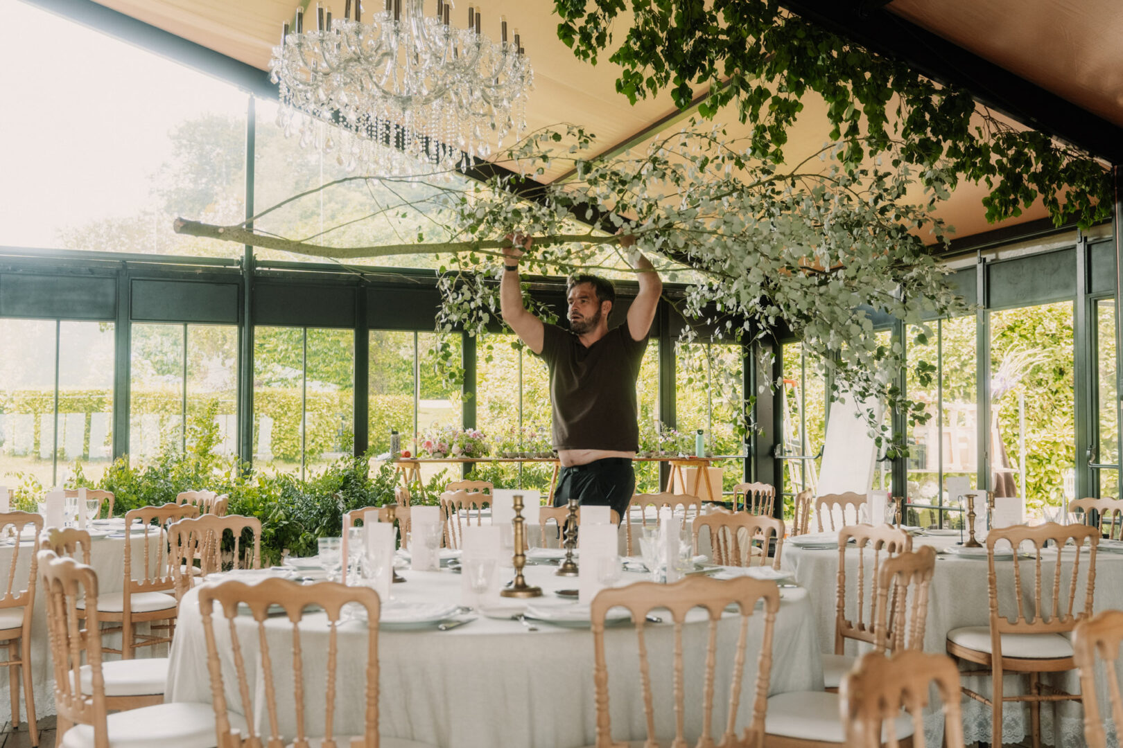 Décoration salle de mariage par Antoine Borzeix photographe de mariage à Quimper-31
