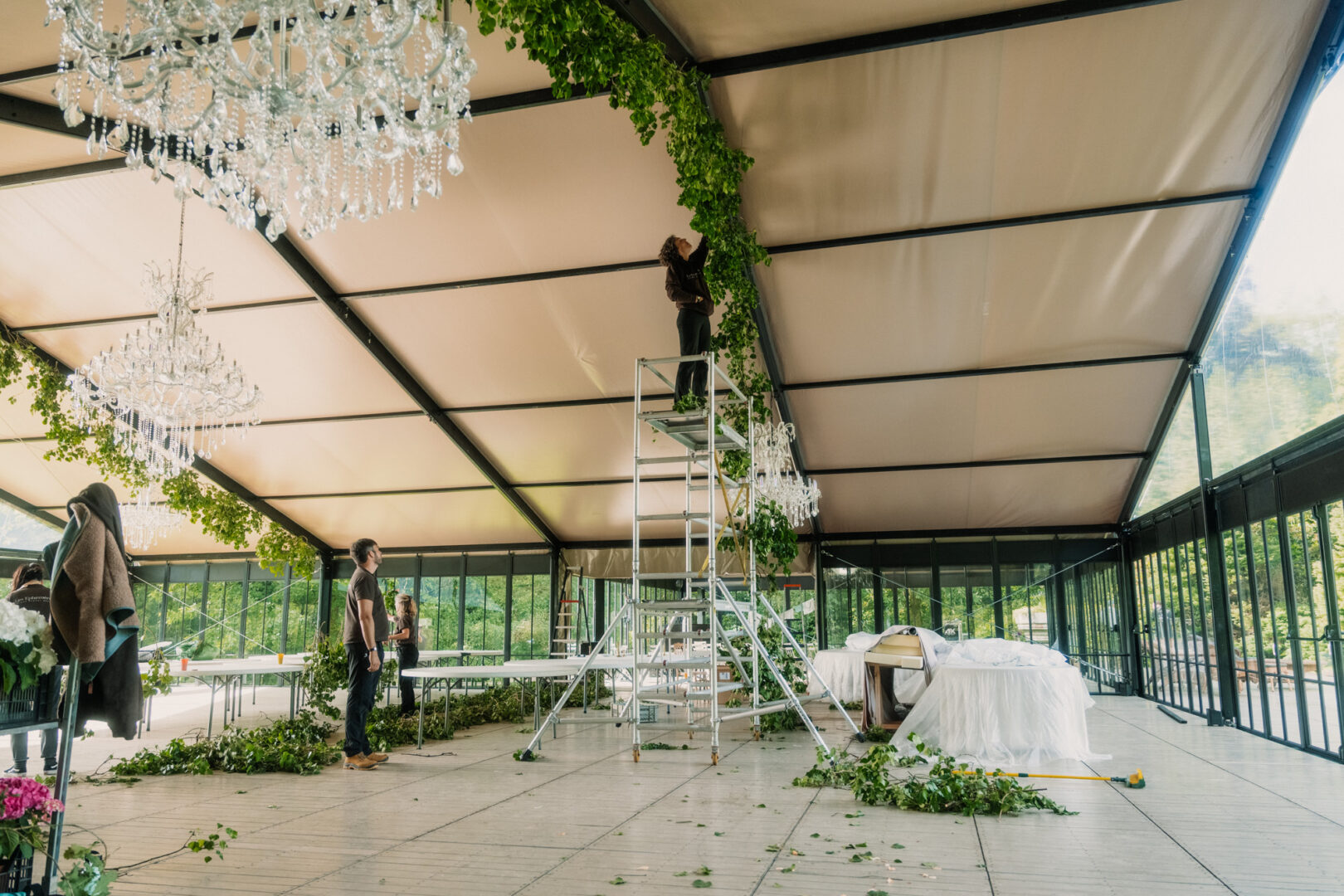 Décoration salle de mariage par Antoine Borzeix photographe de mariage à Quimper-6